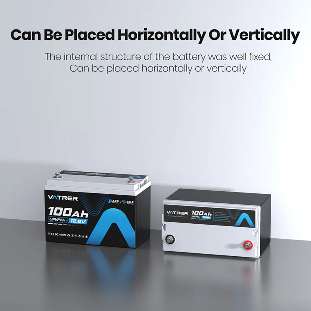 Vatrer 12V 100Ah Heated Lithium Battery Internal Structure