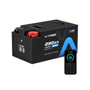 Vatrer 12V 230AH 200A BMS 低温カットオフ LiFePO4 RV バッテリー Bluetooth バージョン 8