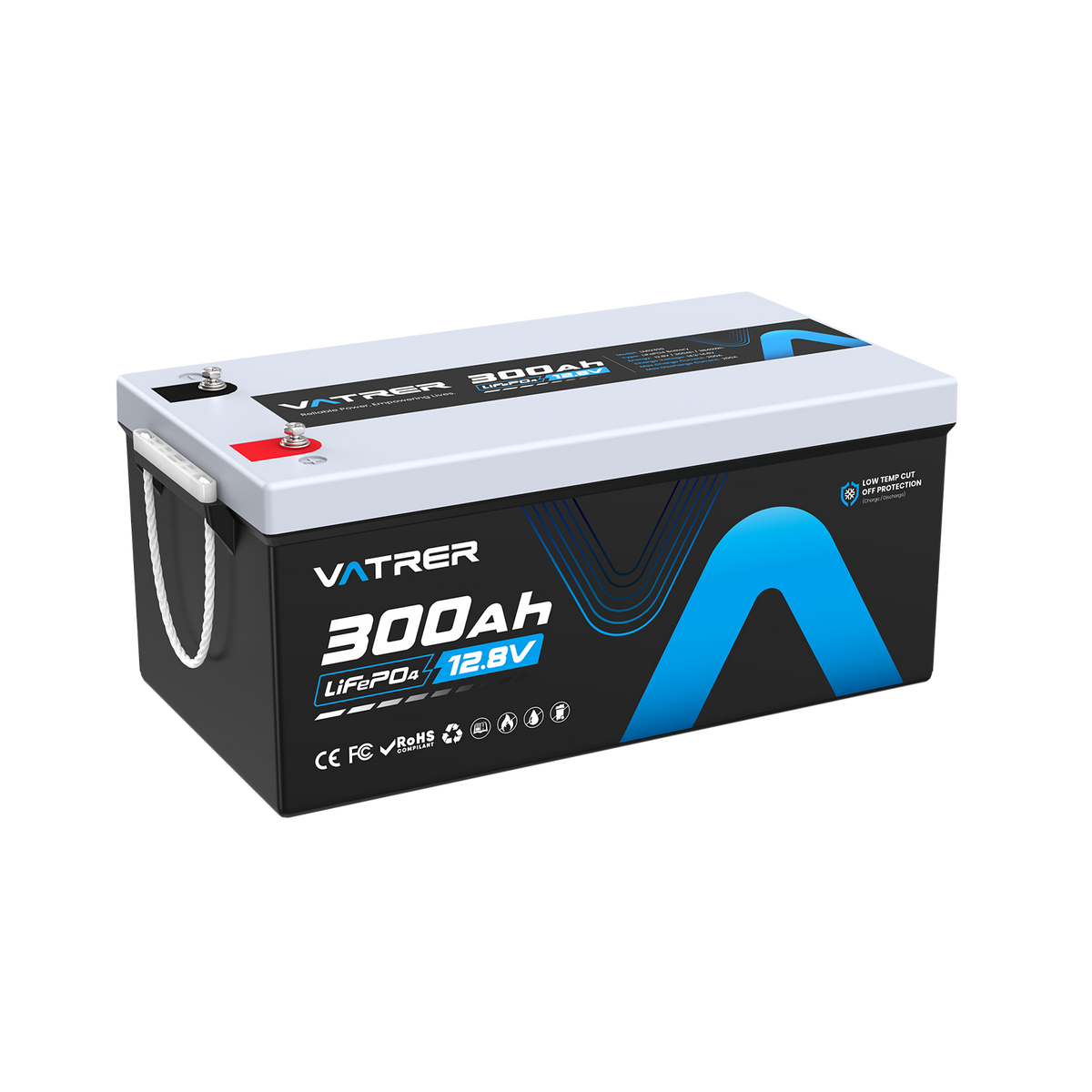 Vatrer 12V 300Ah Lithium Battery 11