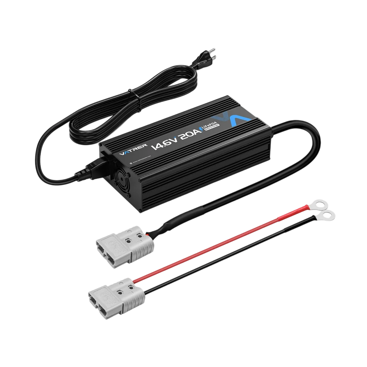 Vatrer 14.6V 20A Intelligent AC-DC 12V Lithium Battery Charger 11