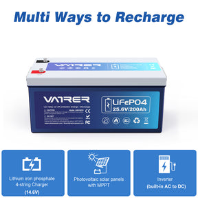 Vatler 24V 200Ah LiFePO4 リチウム電池
