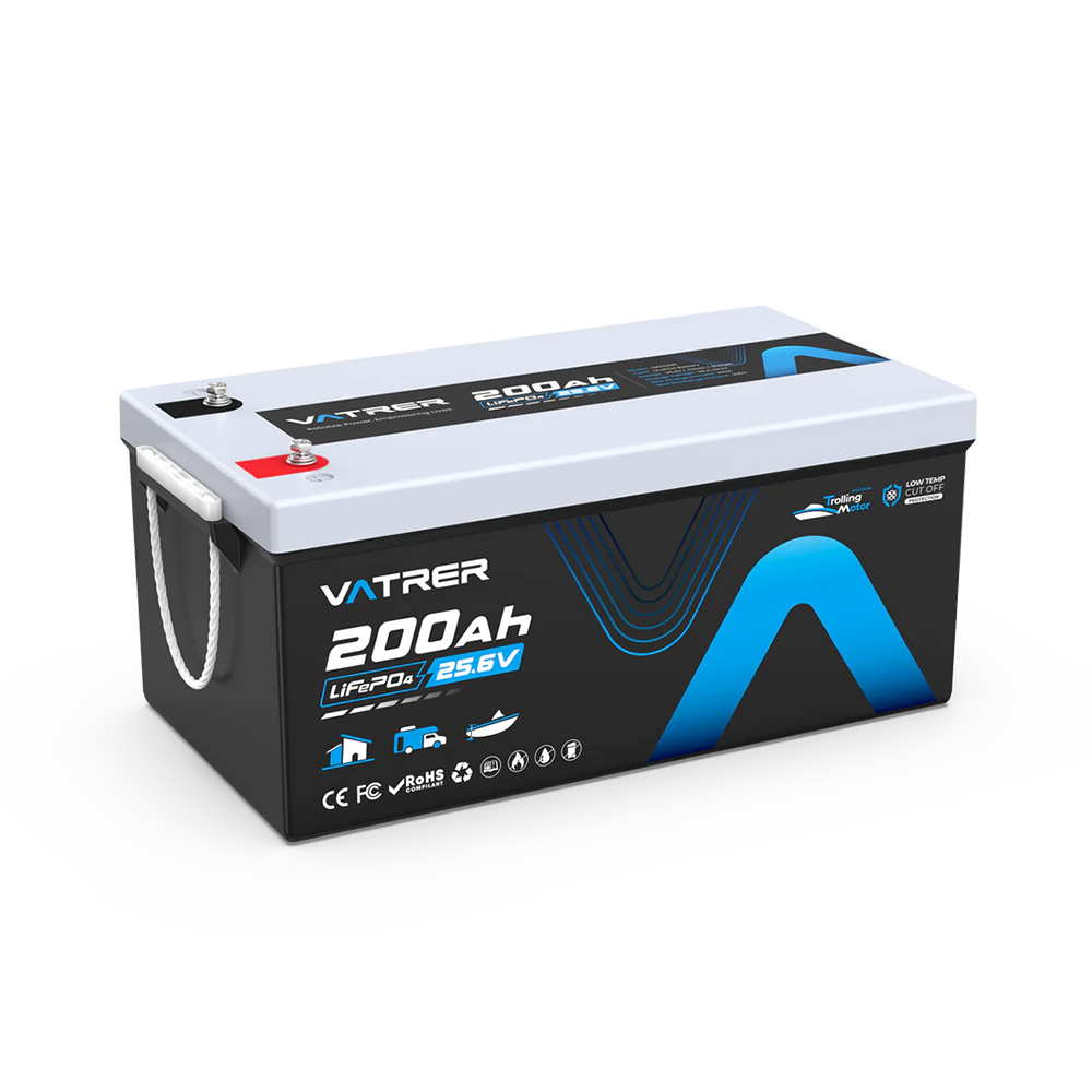 Vatrer 24V 200Ah Marine Trolling Motor Lithium Battery