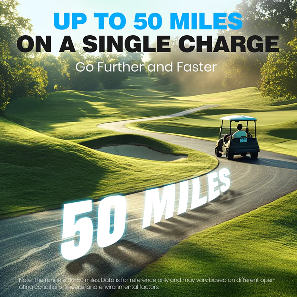 Vatrer 48V 105Ah Lithium Golf Cart Battery Up to 50 Miles