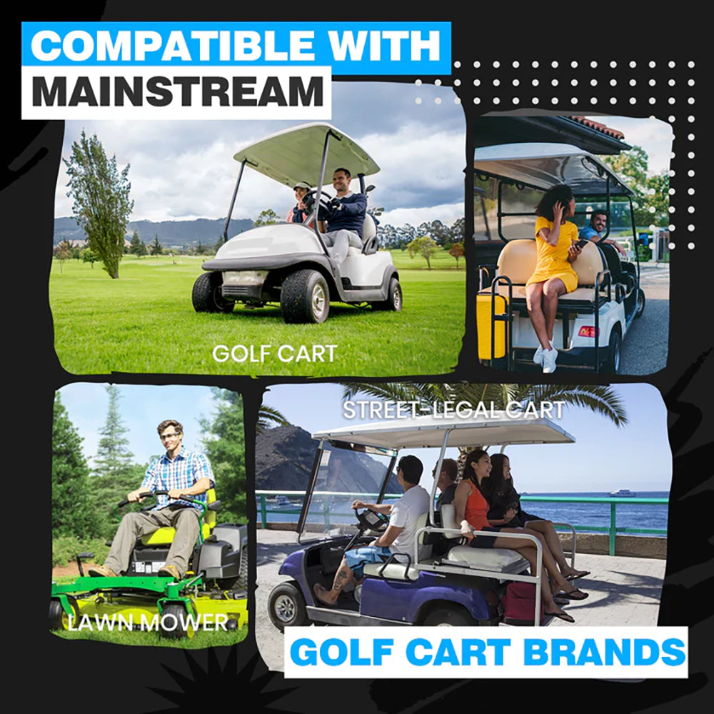 Vatrer 48V 105Ah Lithium Golf Cart Battery Compatible with Mainstram Golf Cart Brands