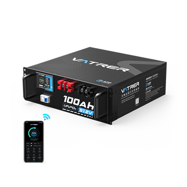 Vatrer 48V 100Ah Server Rack Bluetooth Battery