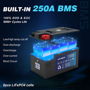 250A BMS lithium battery