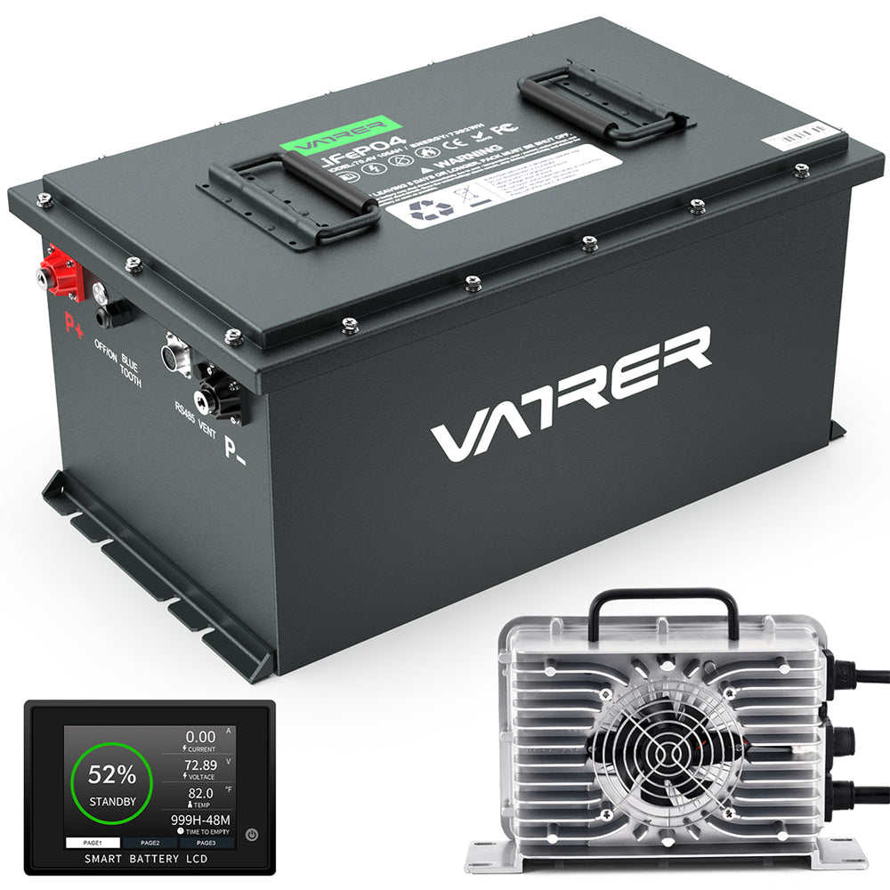 Vatrer 72V 105AH Lithium Golf Cart Battery-Vatrer