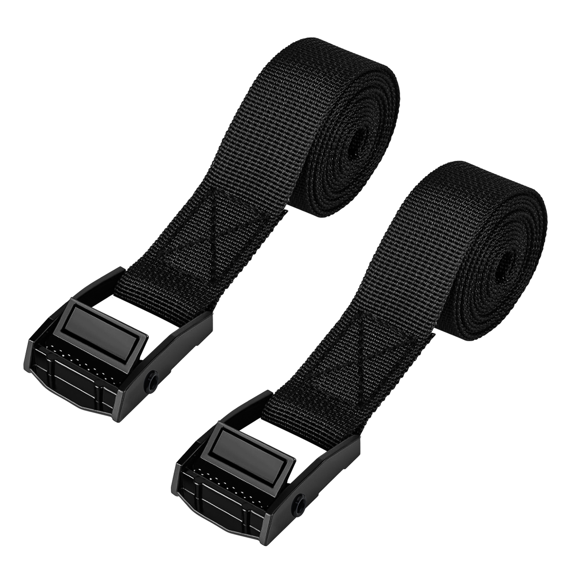 Vatrer Ratchet Straps for Golf Cart Battery, 1.46in  6.56ft Adjustable Black Polyester Buckle Lashing Straps 2 PCS 11