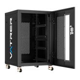 Vatrer Server Rack Network Cabinet with Casters+Brakes, 4U 4-Layer 3
