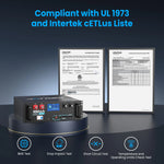 Vatrer 51.2V 100Ah WiFi Server Rack Lithium Batteries Compliant with UL 1973 and Intertek cETLus Listed