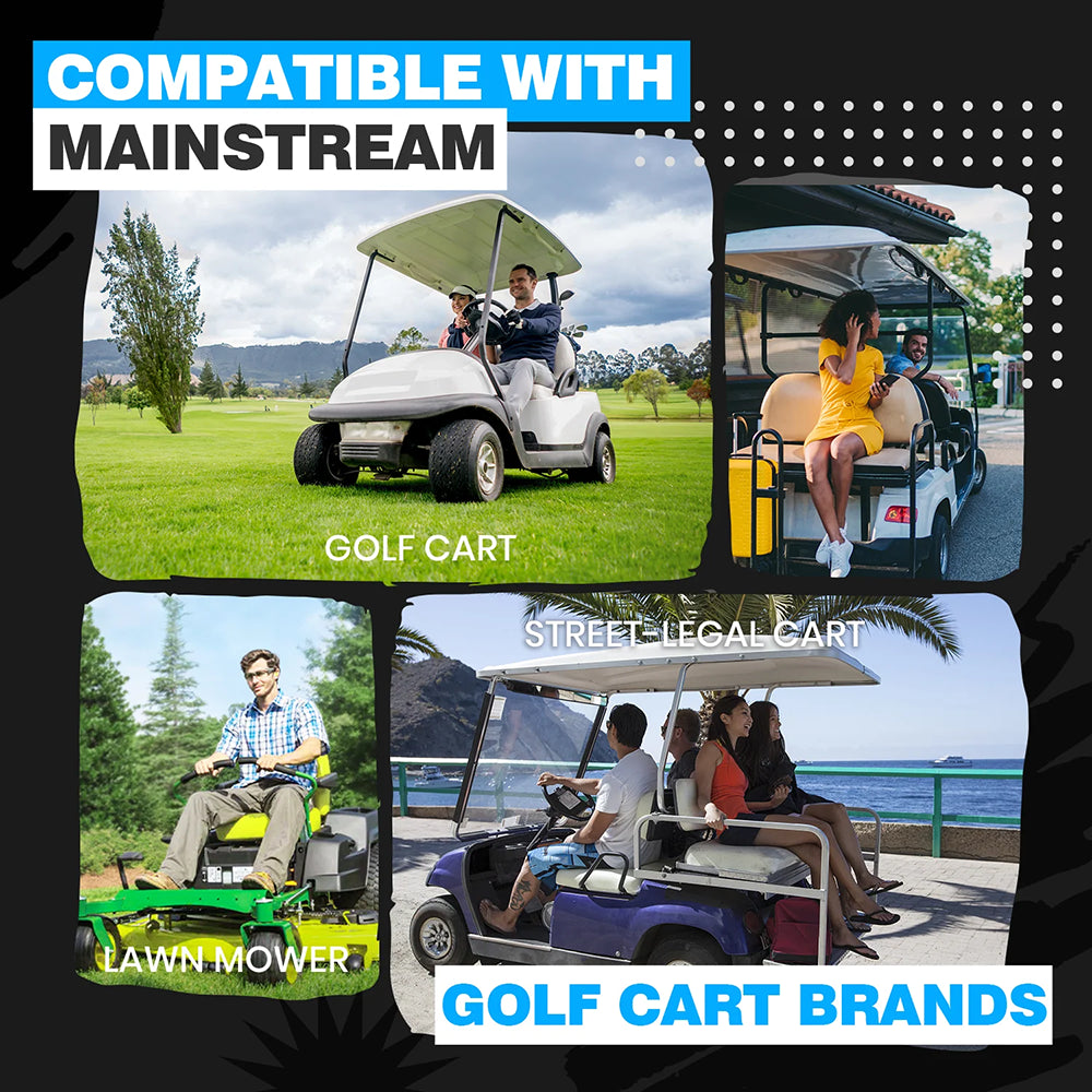 Vatrer 72V 105Ah Club Car Golf Cart Battery Conversion Kit Compatible with Models