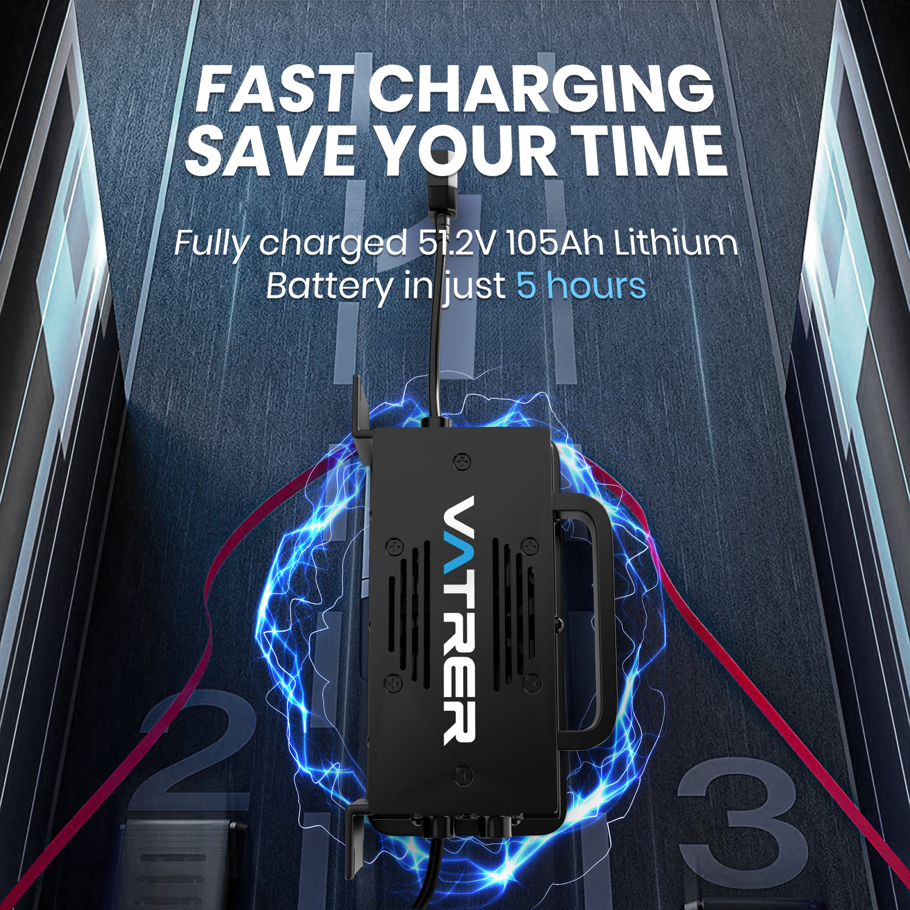 fast charging 48V golf cart battery 15