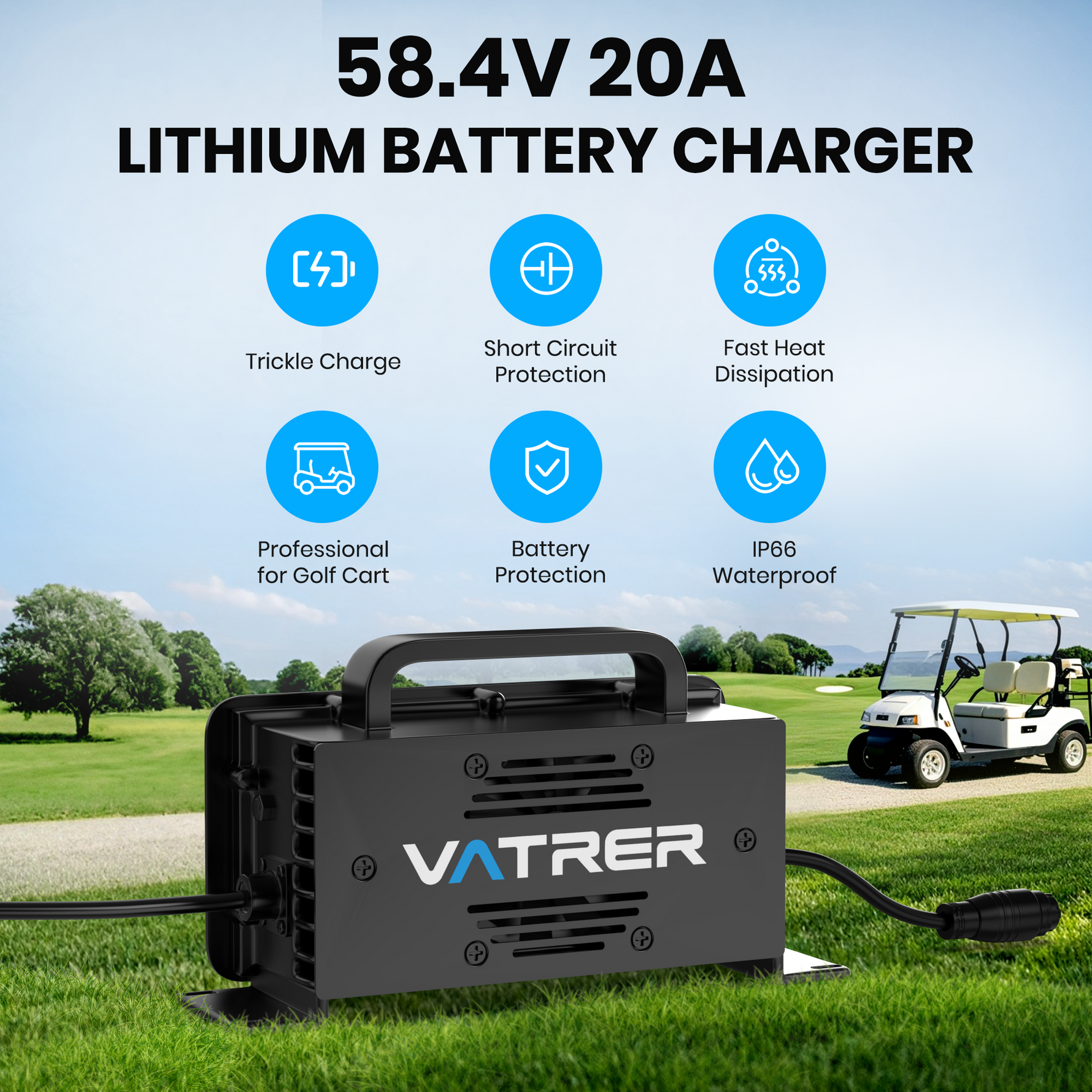 48V golf cart battery charger 