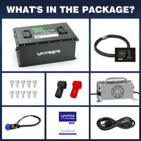 golf cart battery package list