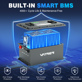 golf cart battery with BMS