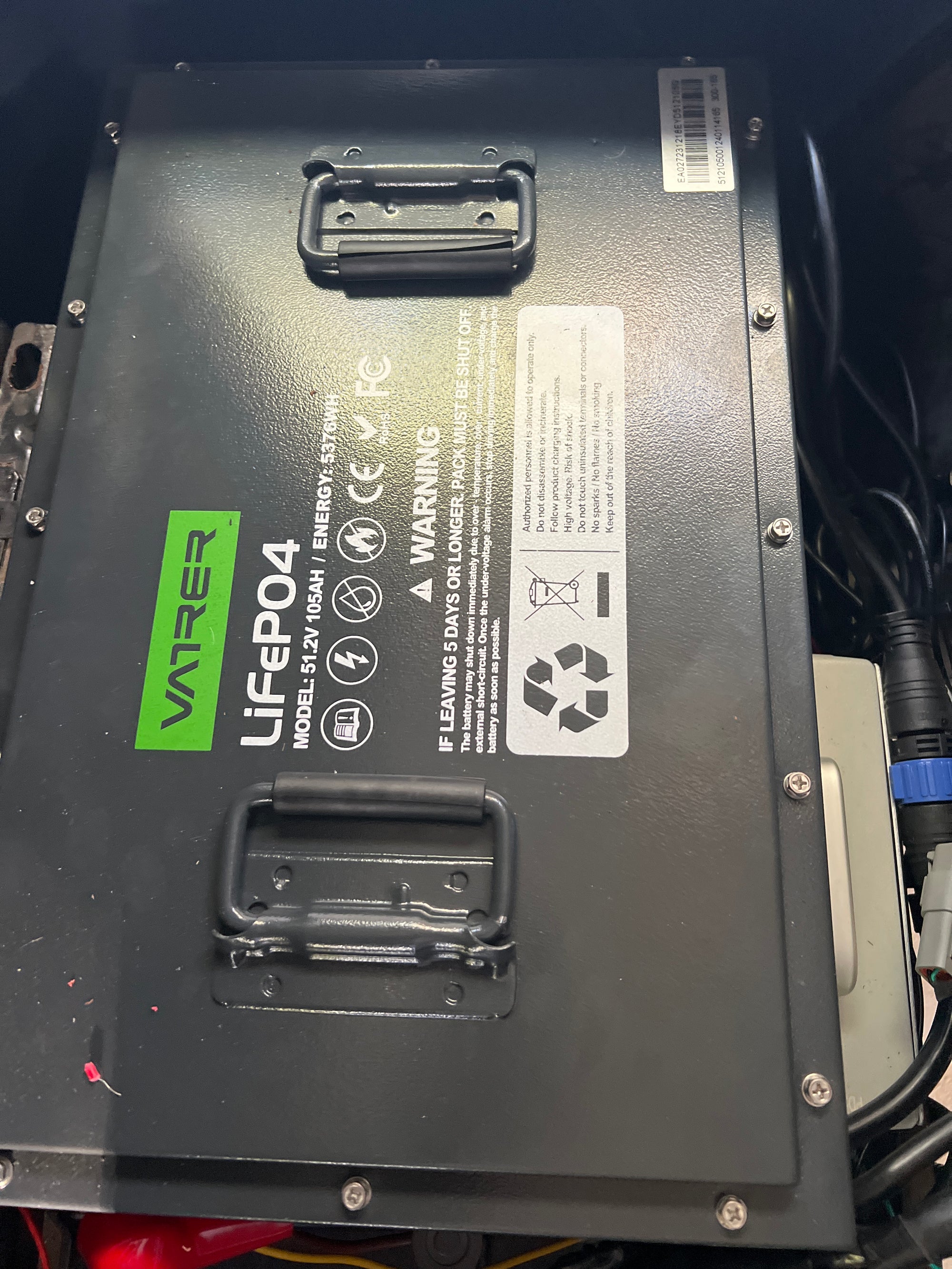 Real users install Vatrer lithium golf cart battery effect picture
