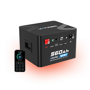 Vatrer 12V 560Ah Self-heating Lithium RV Battery