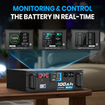 Vatrer 48V 100Ah Server Rack Heated Battery Real-time Monitring