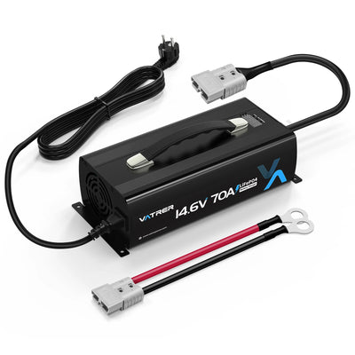 Vatrer 14,6 V 70 A schnelles AC-DC 12 V LiFePO4-Akkuladegerät EU