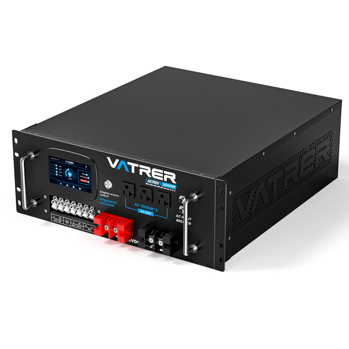 48V 100Ah Heated Server Rack Lithium Solar Battery-Vatrer