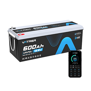 Vatrer 12V 600Ah Lithium Battery