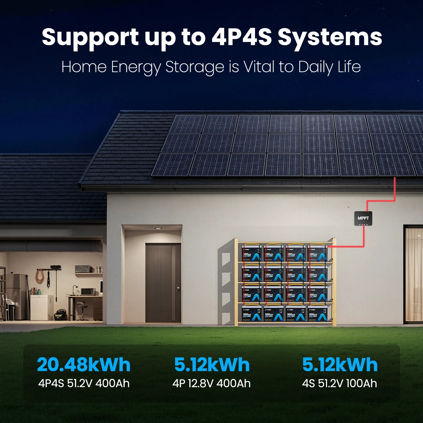 Vatrer Group 24 Battery Support up to 4P4S Systems