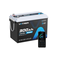 Vatrer 12V 300Ah Bluetooth Battery
