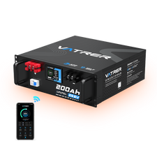 Vatrer 24V 200Ah Heated Solar Lithium Battery