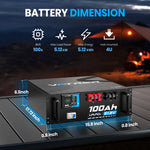 Vatrer 48V 100Ah Server Rack Battery Dimension