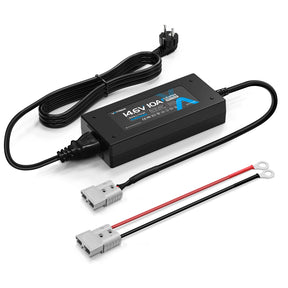Vatrer 14.6V 10A Intelligent AC-DC Charger for 12V Lithium Iron Phosphate EU 8