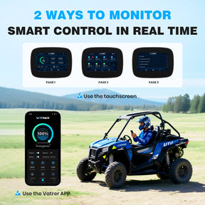 Vatrer 48 Volt 105Ah Lithium Battery for UTV/ATV/Golf Cart, Upgraded 300A BMS, Max 15.36kW Power Output 8