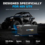 Vatrer 48V 105Ah Lithium Battery for UTV/ATV Size