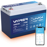 12V 100AH LiFePO4 リチウム電池、APP モニタリングおよび自己発熱機能付き - Bluetooth バージョン 3